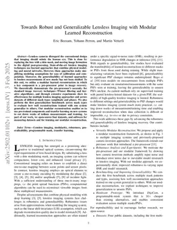Towards Robust and Generalizable Lensless Imaging with Modular Learned Reconstruction