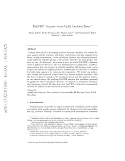 FairUDT: Fairness-aware Uplift Decision Trees