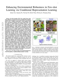 Enhancing Environmental Robustness in Few-shot Learning via Conditional Representation Learning