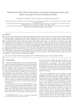Exploring Few-Shot Defect Segmentation in General Industrial Scenarios with Metric Learning and Vision Foundation Models