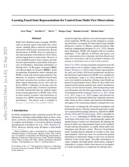 Learning Fused State Representations for Control from Multi-View Observations