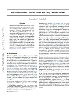 Fine-Tuning Discrete Diffusion Models with Policy Gradient Methods