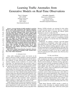 Learning Traffic Anomalies from Generative Models on Real-Time Observations