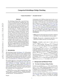 Categorical Schrödinger Bridge Matching
