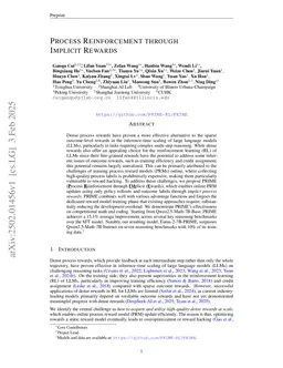 Process Reinforcement through Implicit Rewards