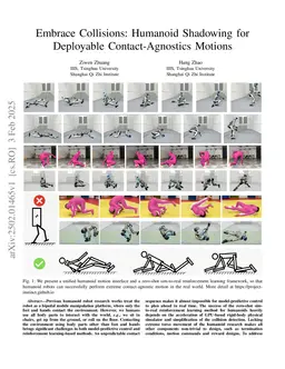 Embrace Collisions: Humanoid Shadowing for Deployable Contact-Agnostics Motions