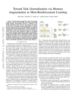 Toward Task Generalization via Memory Augmentation in Meta-Reinforcement Learning