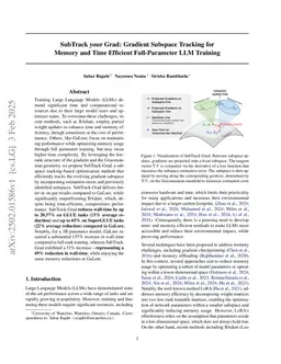 SubTrack++ : Gradient Subspace Tracking for Scalable LLM Training