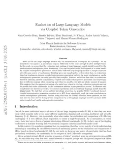 Evaluation of Large Language Models via Coupled Token Generation