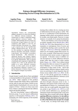 Fairness through Difference Awareness: Measuring Desired Group Discrimination in LLMs