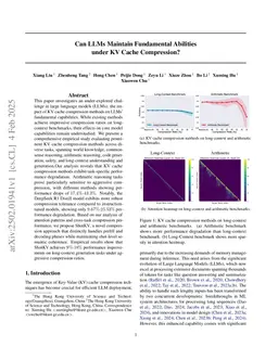 Can LLMs Maintain Fundamental Abilities under KV Cache Compression?