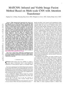 MATCNN: Infrared and Visible Image Fusion Method Based on Multi-scale CNN with Attention Transformer