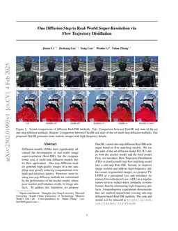 One Diffusion Step to Real-World Super-Resolution via Flow Trajectory Distillation