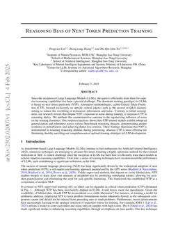 Reasoning Bias of Next Token Prediction Training