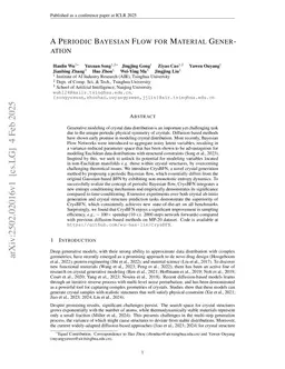 A Periodic Bayesian Flow for Material Generation