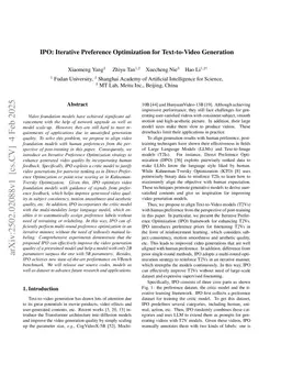 IPO: Iterative Preference Optimization for Text-to-Video Generation