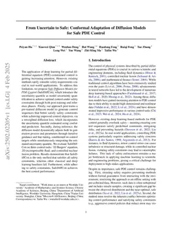 From Uncertain to Safe: Conformal Fine-Tuning of Diffusion Models for Safe PDE Control
