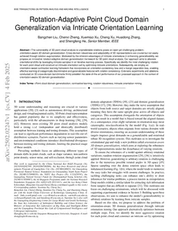 Rotation-Adaptive Point Cloud Domain Generalization via Intricate Orientation Learning