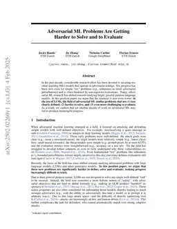 Adversarial ML Problems Are Getting Harder to Solve and to Evaluate