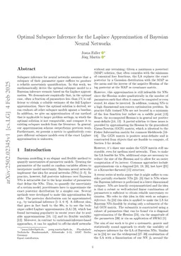 Optimal Subspace Inference for the Laplace Approximation of Bayesian Neural Networks