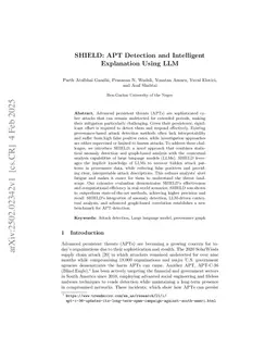 SHIELD: APT Detection and Intelligent Explanation Using LLM