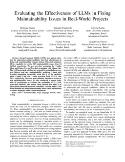 Evaluating the Effectiveness of LLMs in Fixing Maintainability Issues in Real-World Projects
