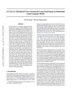 LV-XAttn: Distributed Cross-Attention for Long Visual Inputs in Multimodal Large Language Models