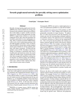 Towards graph neural networks for provably solving convex optimization problems