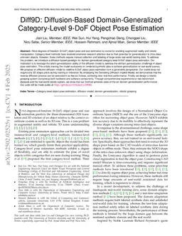 Diff9D: Diffusion-Based Domain-Generalized Category-Level 9-DoF Object Pose Estimation