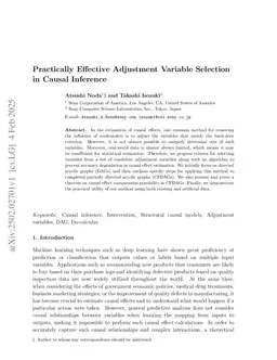 Practically Effective Adjustment Variable Selection in Causal Inference