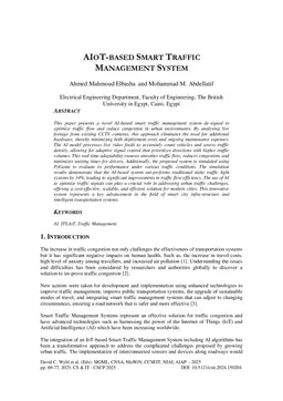 AIoT-based smart traffic management system