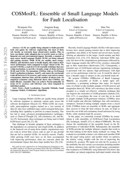 COSMosFL: Ensemble of Small Language Models for Fault Localisation