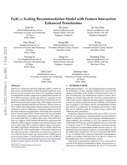 FuXi-$\alpha$: Scaling Recommendation Model with Feature Interaction Enhanced Transformer