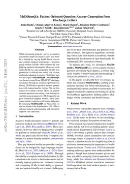 MeDiSumQA: Patient-Oriented Question-Answer Generation from Discharge Letters