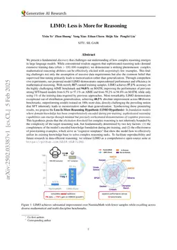 LIMO: Less is More for Reasoning