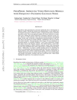FreqPrior: Improving Video Diffusion Models with Frequency Filtering Gaussian Noise