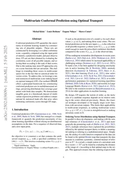 Multivariate Conformal Prediction using Optimal Transport
