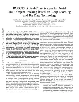 RAMOTS: A Real-Time System for Aerial Multi-Object Tracking based on Deep Learning and Big Data Technology