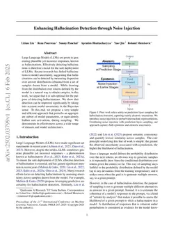 Enhancing Hallucination Detection through Noise Injection