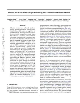 DeblurDiff: Real-World Image Deblurring with Generative Diffusion Models