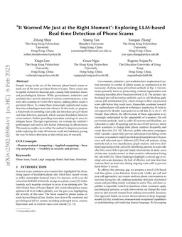 "It Warned Me Just at the Right Moment": Exploring LLM-based Real-time Detection of Phone Scams