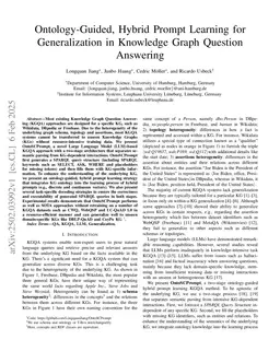 Ontology-Guided, Hybrid Prompt Learning for Generalization in Knowledge Graph Question Answering