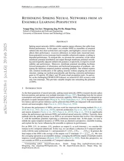 Rethinking Spiking Neural Networks from an Ensemble Learning Perspective