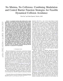 No Minima, No Collisions: Combining Modulation and Control Barrier Function Strategies for Feasible Dynamic Collision Avoidance