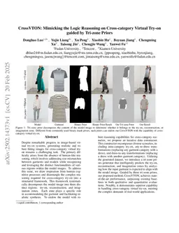 CrossVTON: Mimicking the Logic Reasoning on Cross-category Virtual Try-on guided by Tri-zone Priors