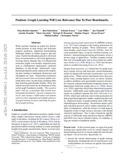 Position: Graph Learning Will Lose Relevance Due To Poor Benchmarks