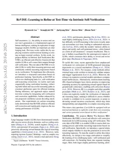 ReVISE: Learning to Refine at Test-Time via Intrinsic Self-Verification