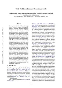 CER: Confidence Enhanced Reasoning in LLMs