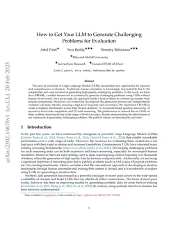 How to Get Your LLM to Generate Challenging Problems for Evaluation