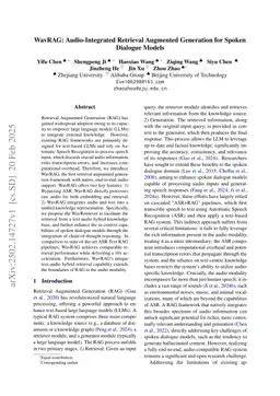 WavRAG: Audio-Integrated Retrieval Augmented Generation for Spoken Dialogue Models